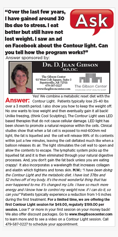 Chiropractor Fayetteville AR Jean Gibson Newspaper Column